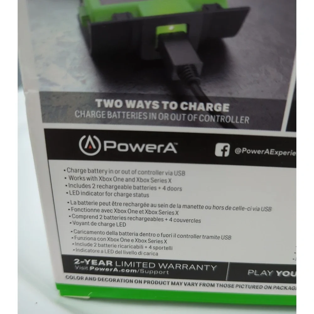 PowerA Play and Charge Battery Kit for Xbox Series X|S *New* *FACTORY SEALED*‎
